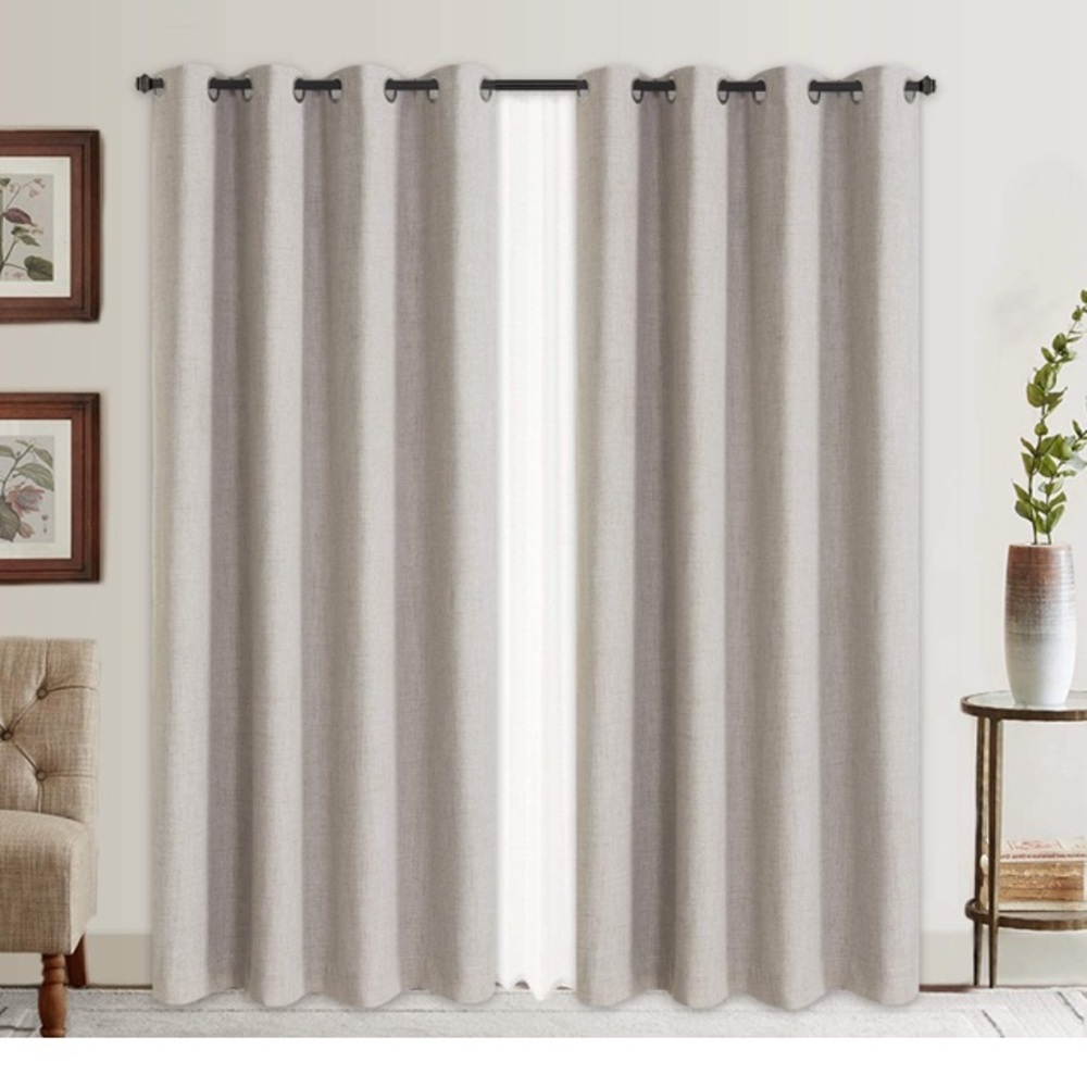 Blackout window curtains set 2 panels